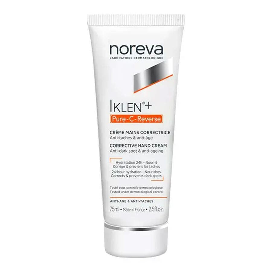 Noreva Iklen+ Pure C Reverse Corrective Crème Mains Anti-taches et anti-âge 75 ml (2,53 fl oz) 