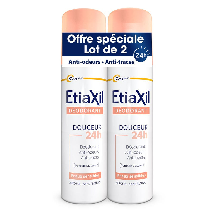 Etiaxil Gentle 48h Deodorant Aluminium-Free Spray for Sensitive Skin 2-Pack 50ml (1.69fl oz)