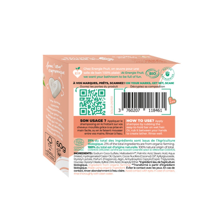 Energie Fruit Solide Monoi Bioes Shampoing Dry & Dommage Hair 60g (2,11 oz)
