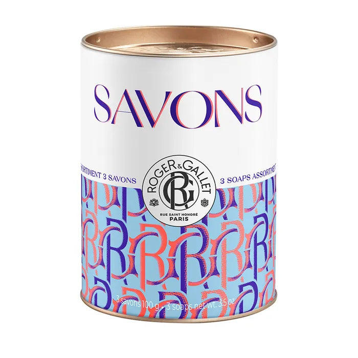 Roger & Gallet Soaps Giftboxes Fleur De Figuier, Fleur D'Osmanthus, Lavender 100g x3 ( 100oz x3)