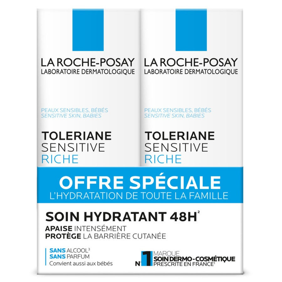 La Roche-Posay Toleriane Sensitive Riche 40 ml x2 (1,35 fl oz x2) 