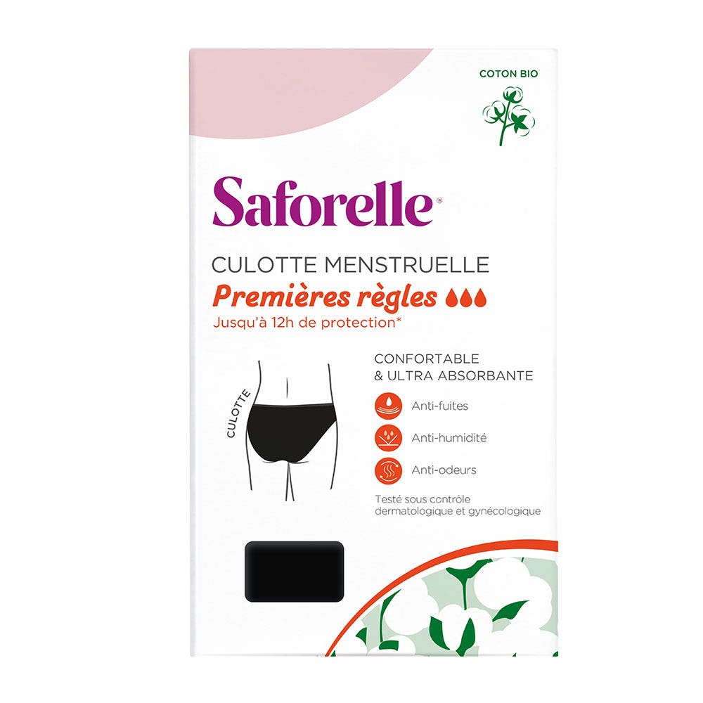 Saforelle Teens Ultra-absorbent 1st period panties 12-14 years