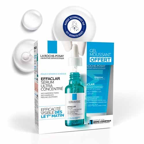 La Roche-Posay Effaclar Ultra Concentrated Serum + Foaming Gel Acne-prone Skin