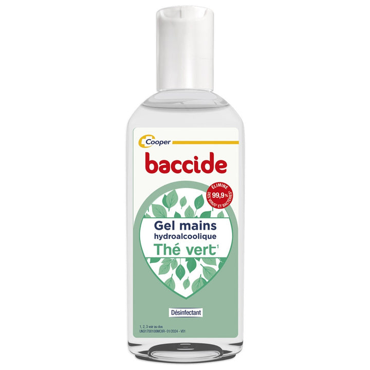 Baccide Gel Mains Désinfectant Hydroalcoolique Thé Vert Peaux sensibles 30ml (1.01fl oz)