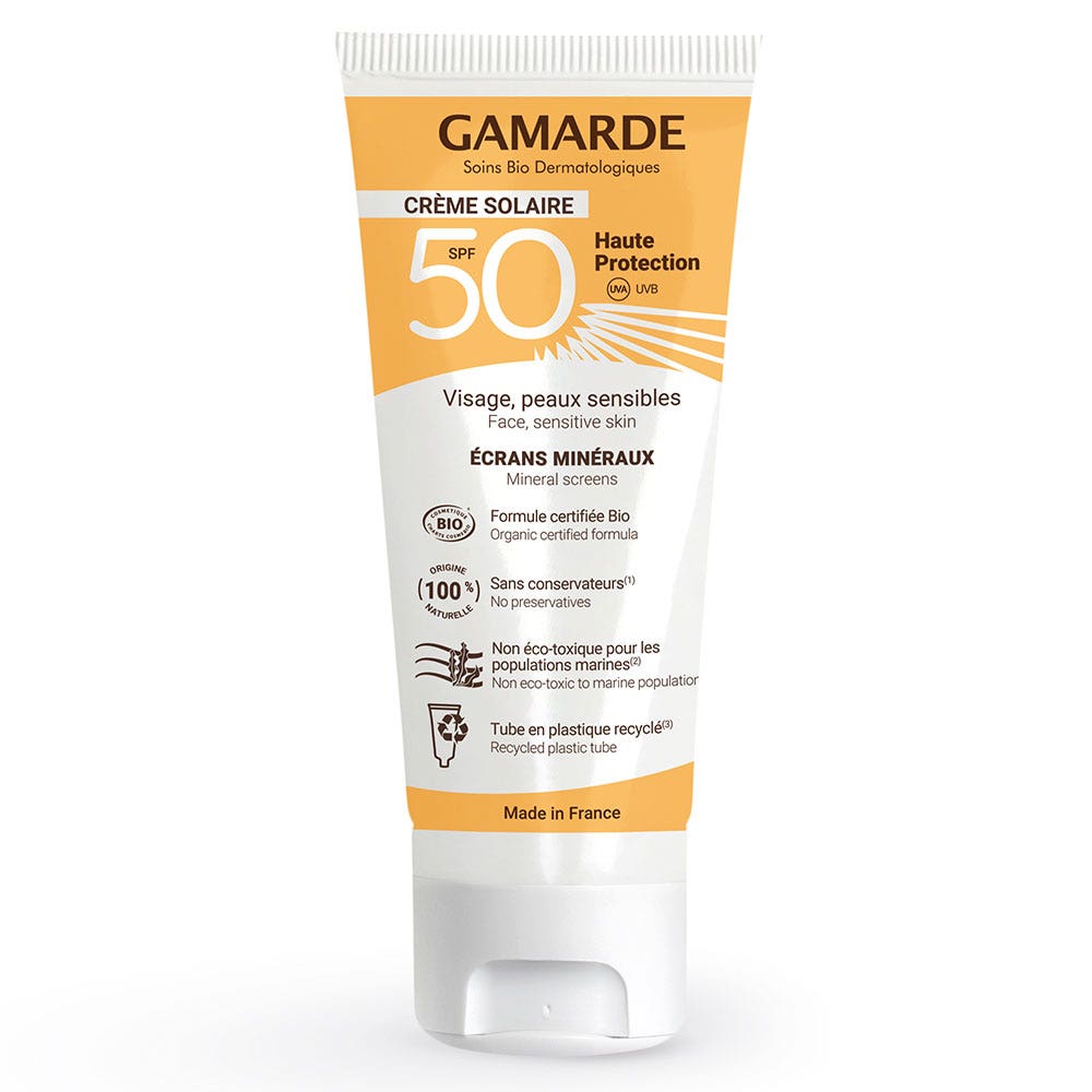 Gamarde Sunscreens Cream SPF50 UVA UVB High Protection 40ml (1.35fl oz)
