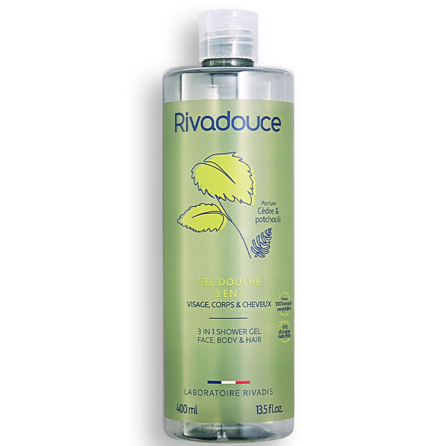 Gel douche Rivadouce Cèdre et Patchouli 400 ml (13,52 fl oz) 