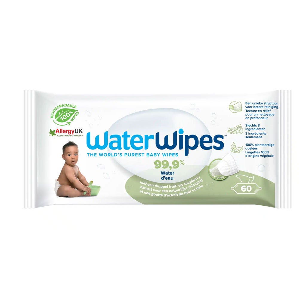 Waterwipes Textured Baby Wipes x60