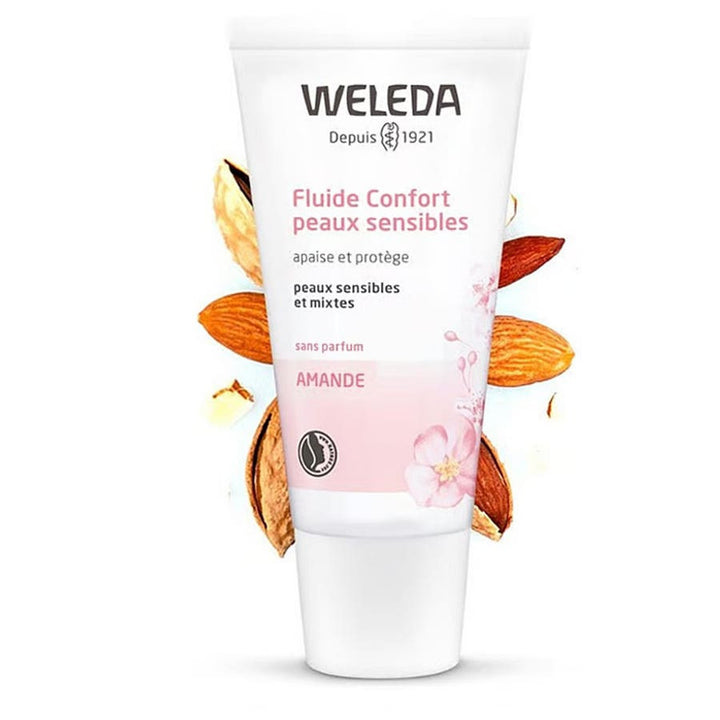 Weleda Fluide Confort Absolu Amande Peaux Sensibles et Mixtes 30 ml 