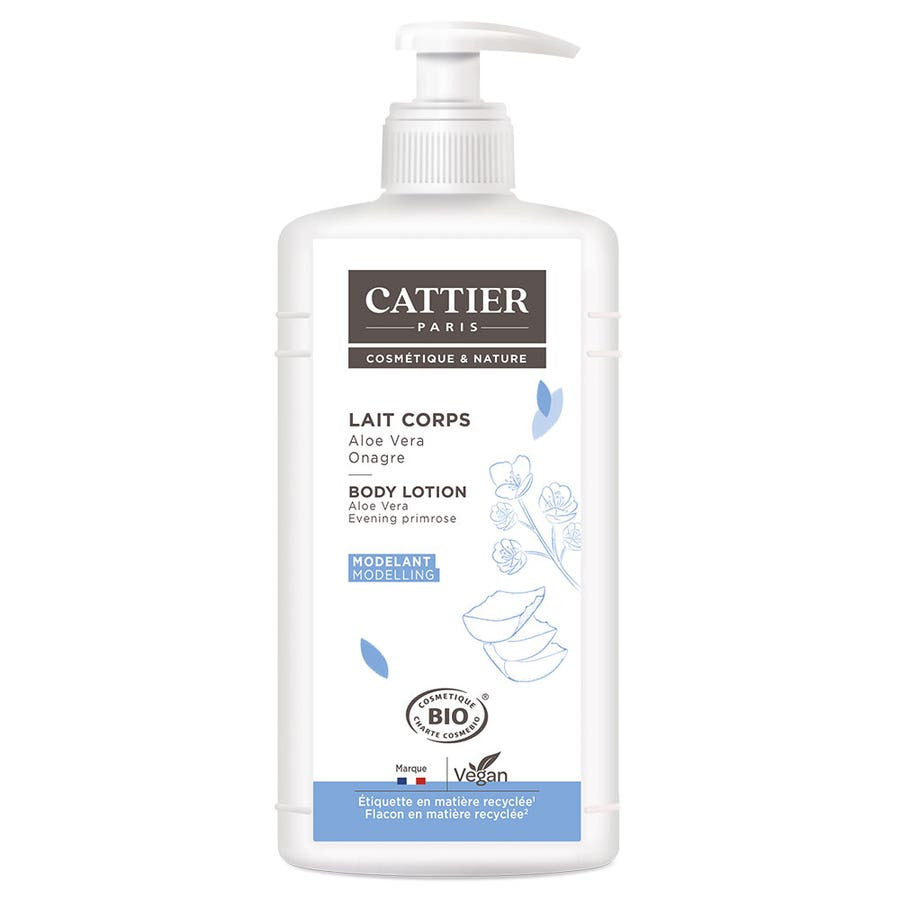 Cattier Lait Corps Raffermissant Bio à l'Onagre et à l'Aloe Vera 500 ml 