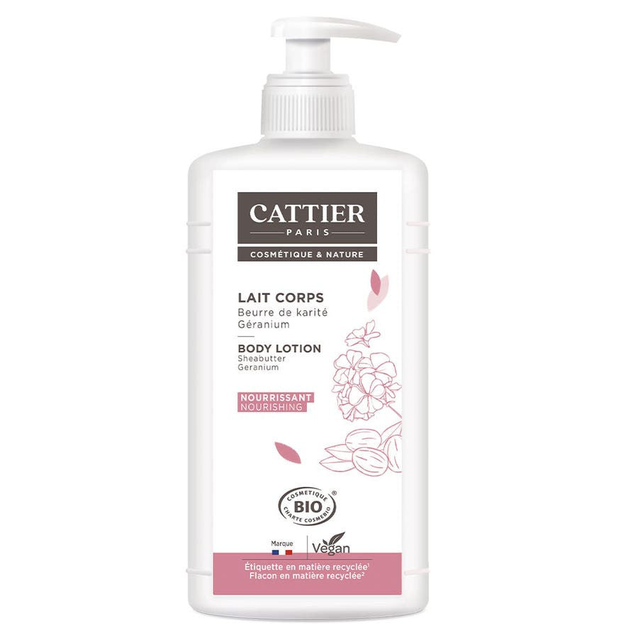 Cattier Lait Corps Hydratant au Beurre de Karité 500 ml (16,90 fl oz) 