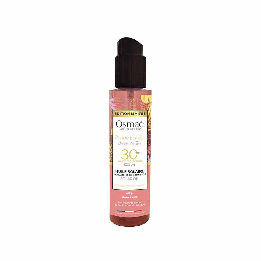 Huile solaire Osmae SPF 30 avec activateur de bronzage 150 ml (5,07 fl oz) 