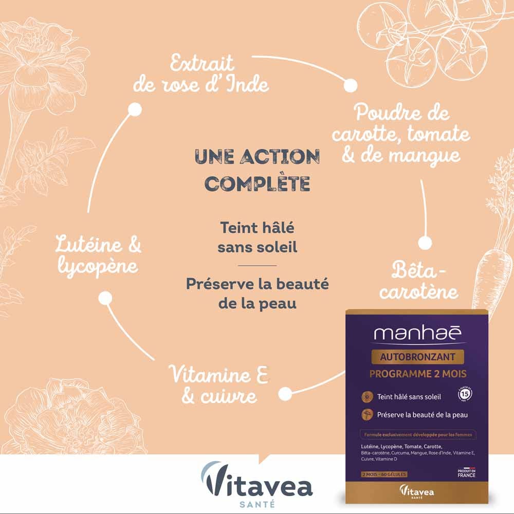 Manhaé Self-tanner 60 capsules