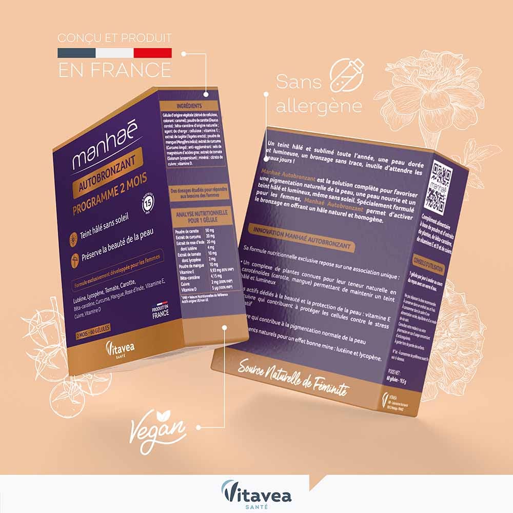 Manhaé Self-tanner 60 capsules