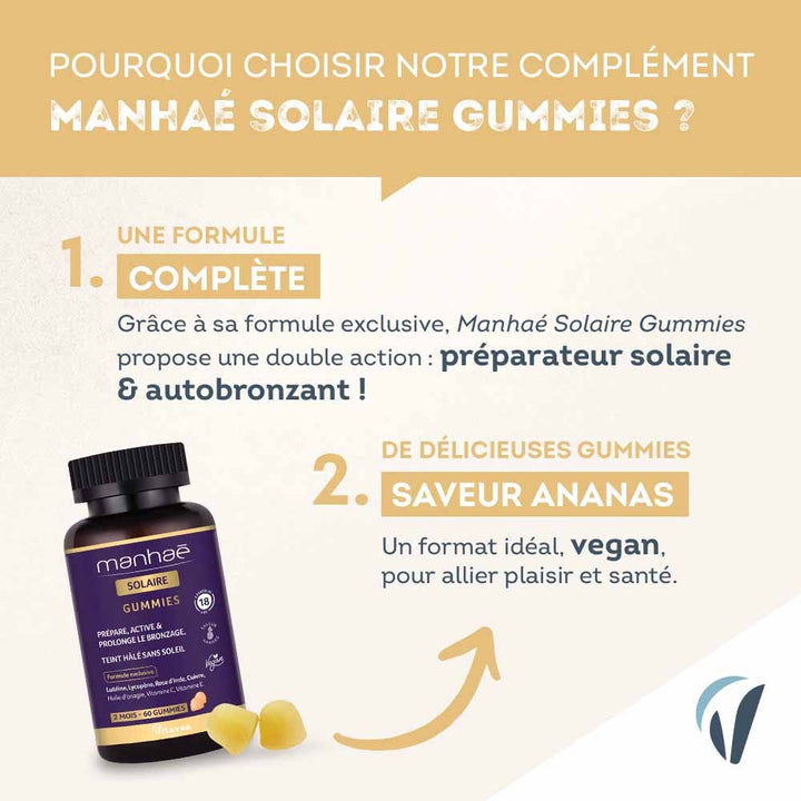 Manhaé Sun care 60 gummies