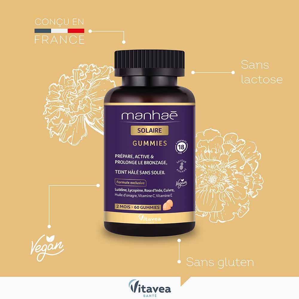 Manhaé Sun care 60 gummies