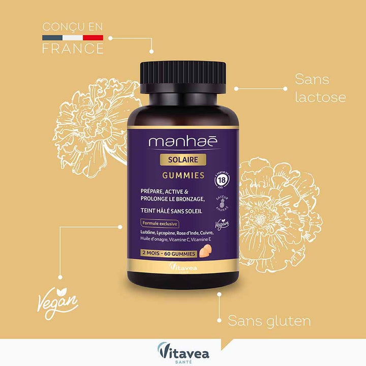 Manhaé Sun care 60 gummies