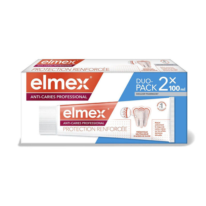 Elmex Fluoride Professional Toothpaste Enhanced Protection 2x100ml (3.38fl oz)