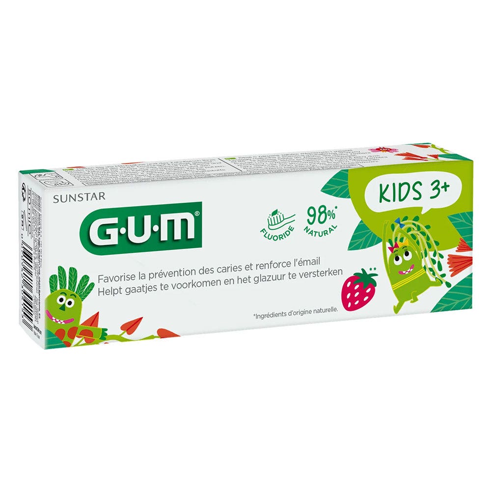 Gum Fluoride Toothpaste From 3 Years Strawberry Flavour 50ml (1.69fl oz)