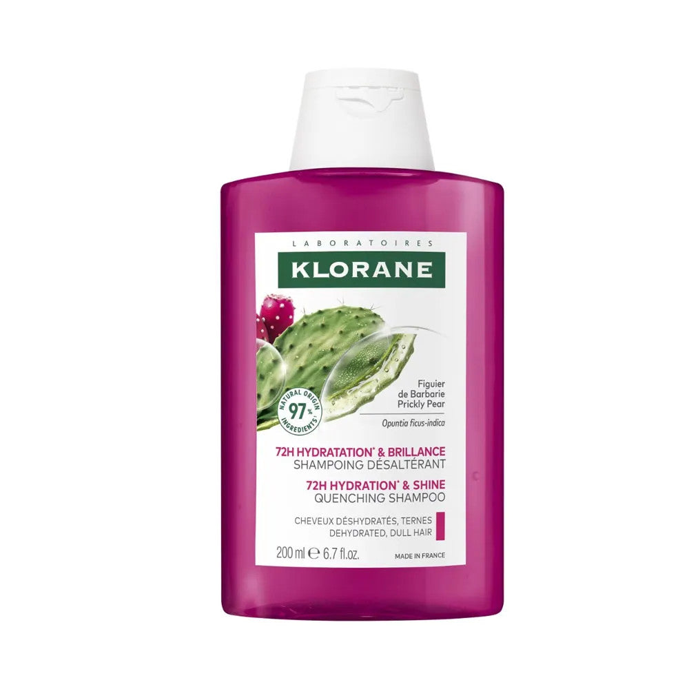 Klorane 72h Hydration & Shine Quenching Shampoo Prickly Pear