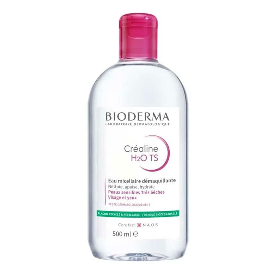 Bioderma Créaline H2O Eau Micellaire Peaux Très Sèches et Sensibles 500 ml 