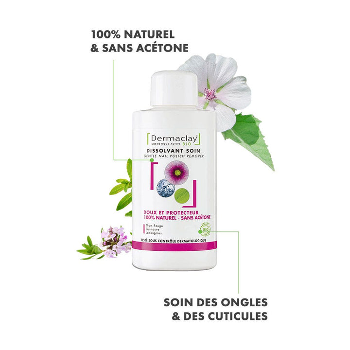Dermaclay Gentle Nail Polish Remover 100ml (3.38fl oz)