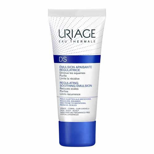 Uriage DS. Émulsion Soin Régulateur Peaux à Tendance Irritations, Rougeurs et Squames 40 ml 