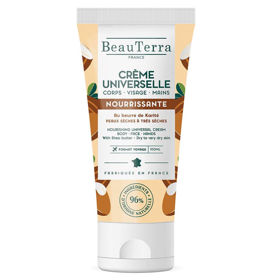 Beauterra Nourishing Universal Cream Shea Butter 100ml (3.38fl oz)