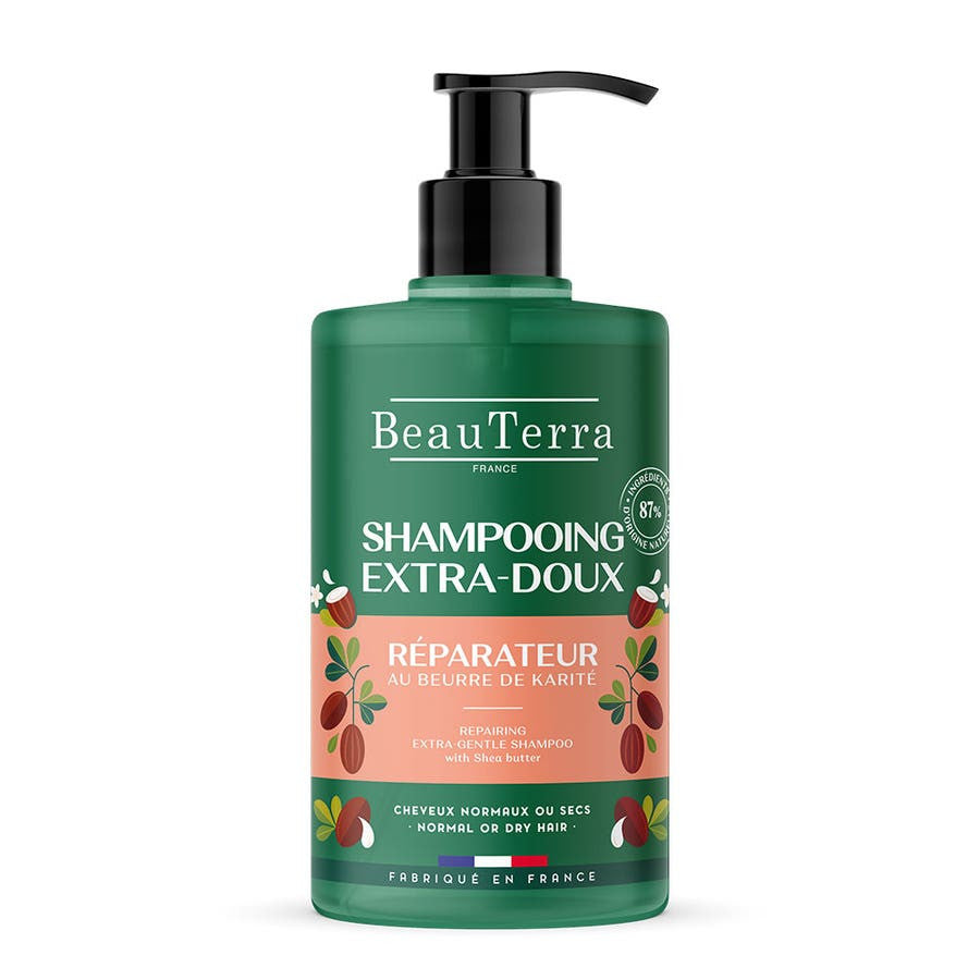 Beauterra Shampoing Réparateur Ultra-doux Cheveux Normaux ou Secs 750 ml 