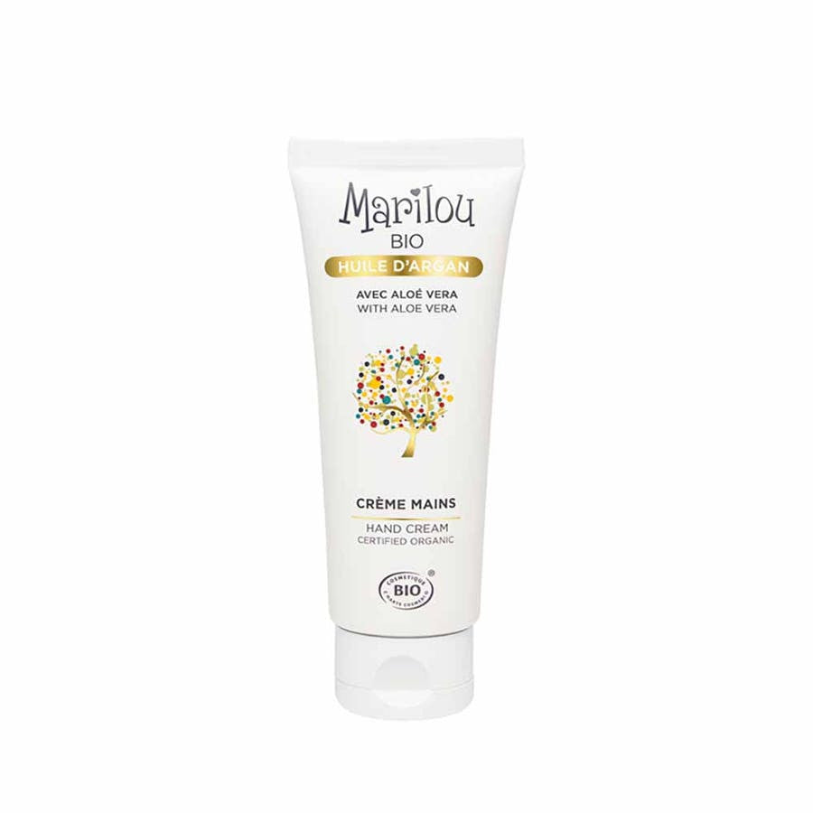 Crème Mains Peaux Sèches Marilou Bio à l'huile d'Argan 75 ml (2,53 fl oz) 