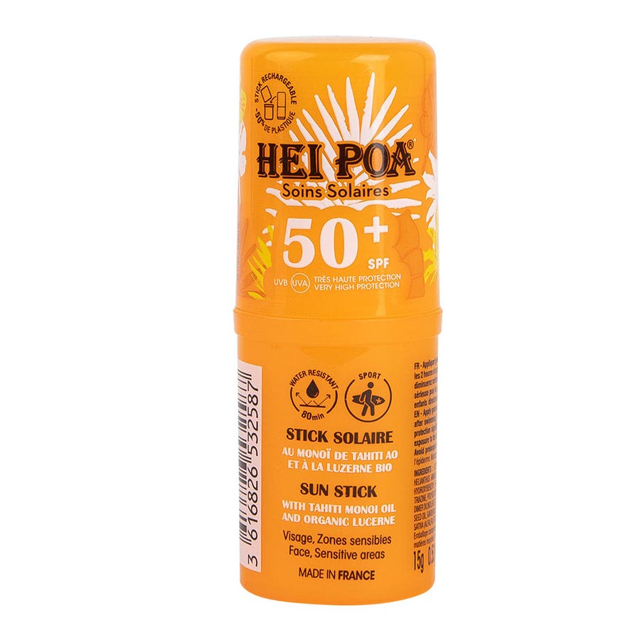 Hei Poa Sunscreens Face SPF50+ Stick 15g (0,52oz)