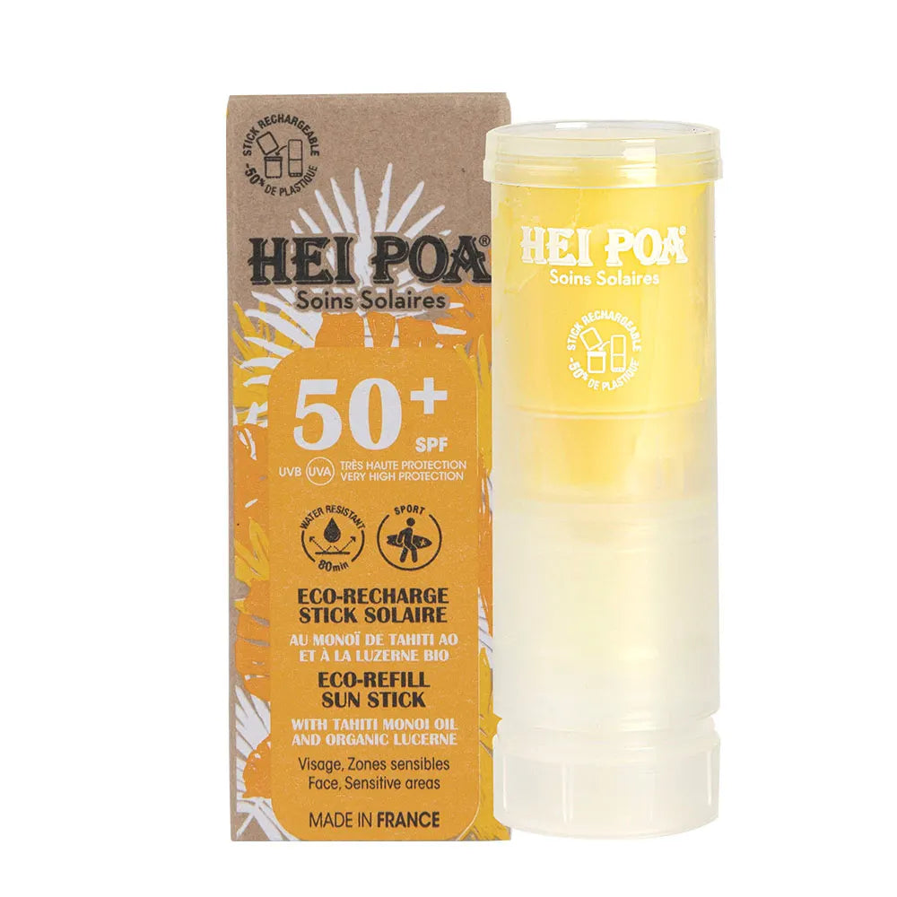 Hei Poa Eco-Recharge Sunscreens Face SPF50+ Stick 15g (0,52oz)