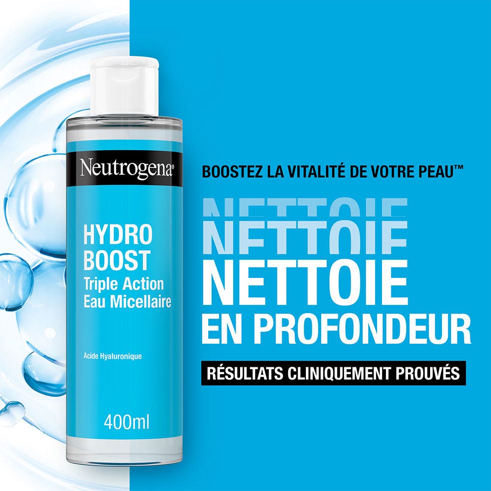 Neutrogena Hydro Boost Triple Action Micellar Water Hyaluronic Acid 400ml (13.53fl oz)