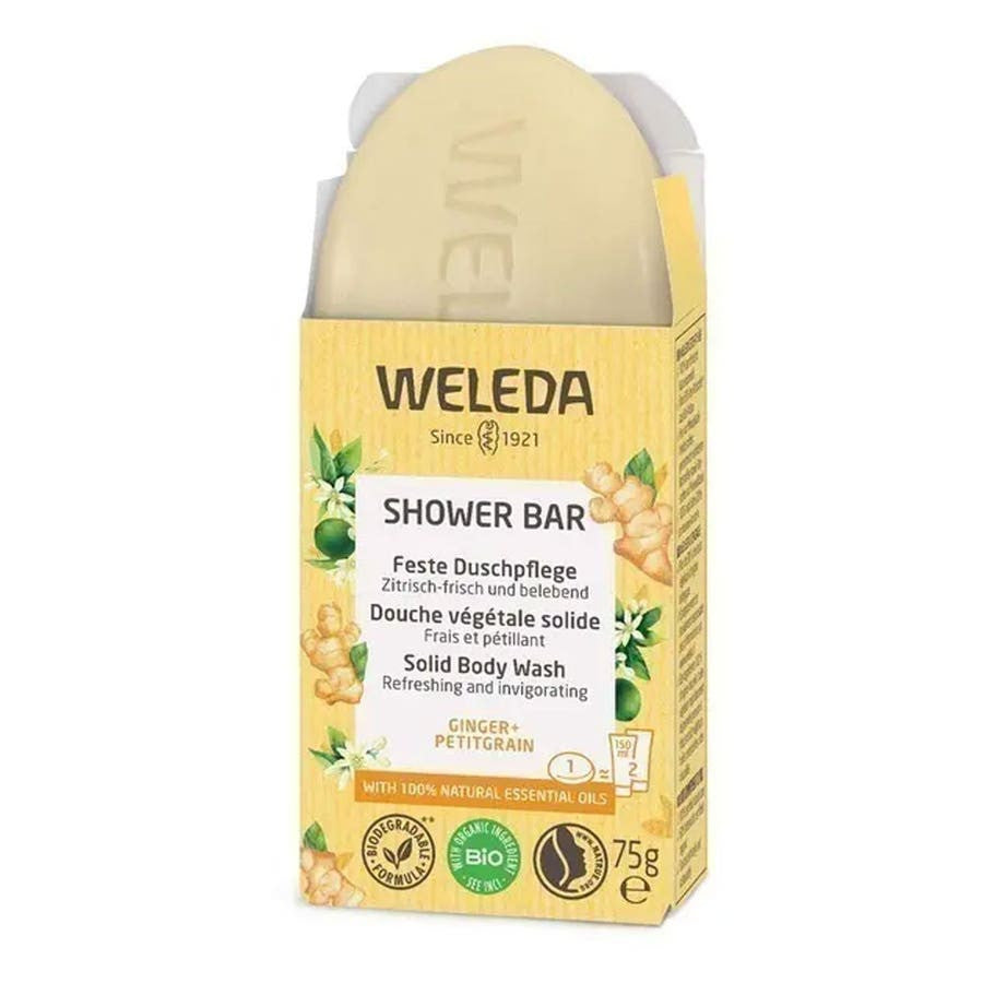 Weleda Solidea douche végétale Gingembre + Petitgrain 75g 