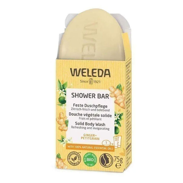 Weleda Solidea douche végétale Gingembre + Petitgrain 75g 