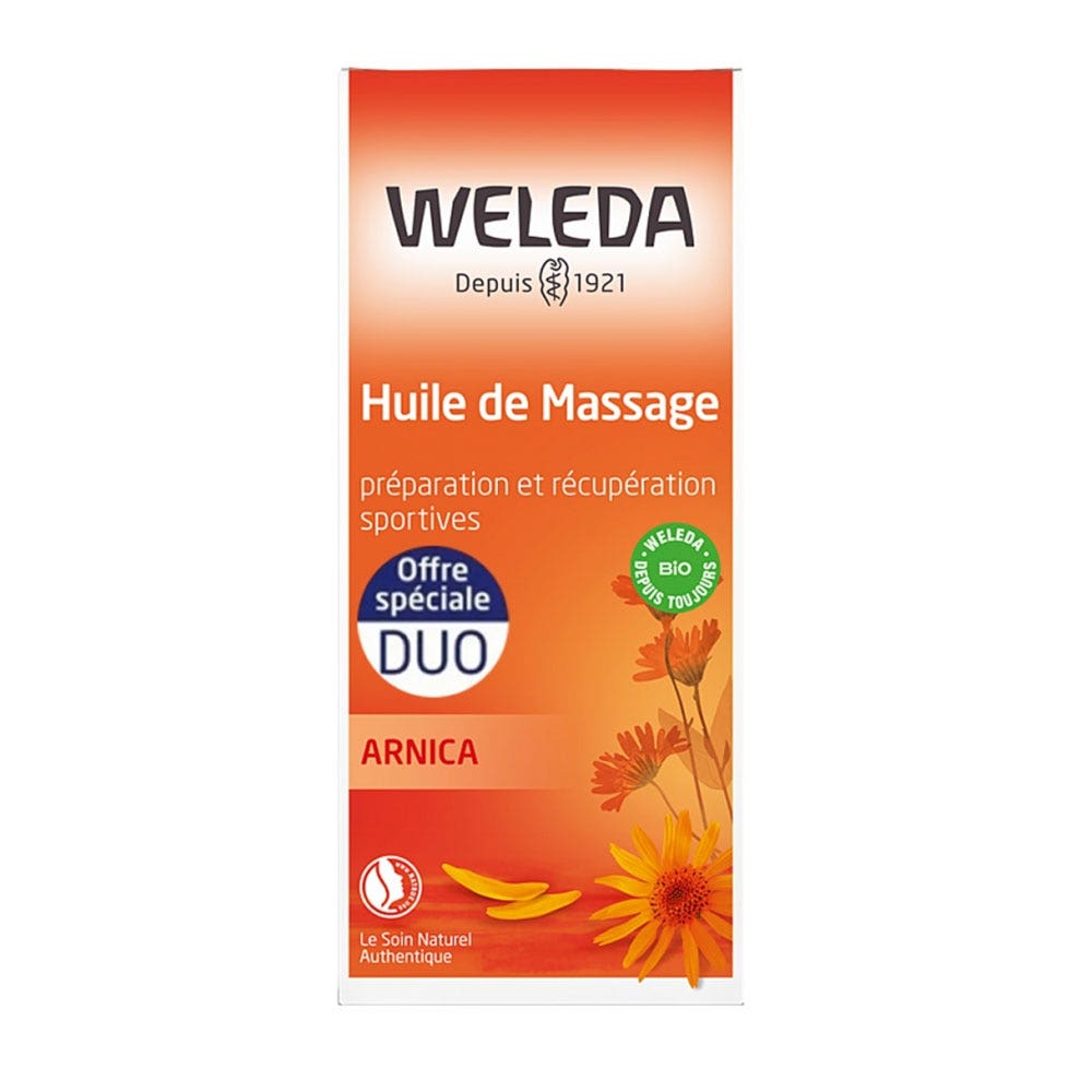 Weleda Arnica Bioes Massage Oil Sports Preparation and Recovery 2x200ml (6.76fl oz)