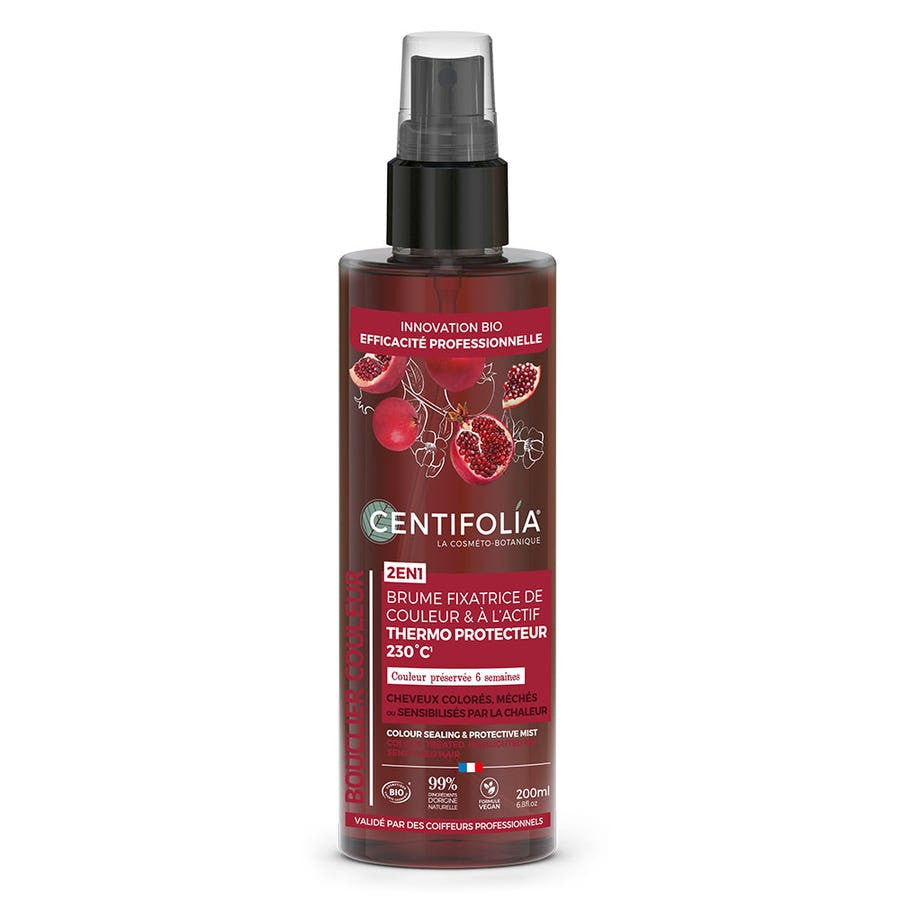 Centifolia Active Brume Fixatrice de Couleur Thermo Protectrice 230°C pour Cheveux Colorés ou Abîmés 200 ml 