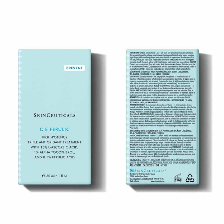 Skinceuticals Prevent C E Ferulic Antioxidant Treatment 30ml (1.01fl oz)