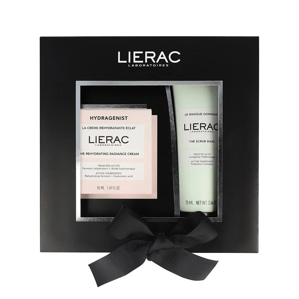 Coffrets cadeaux Lierac Hydragenist Crème Hydratation Éclat 50 ml + Masques Exfoliants 