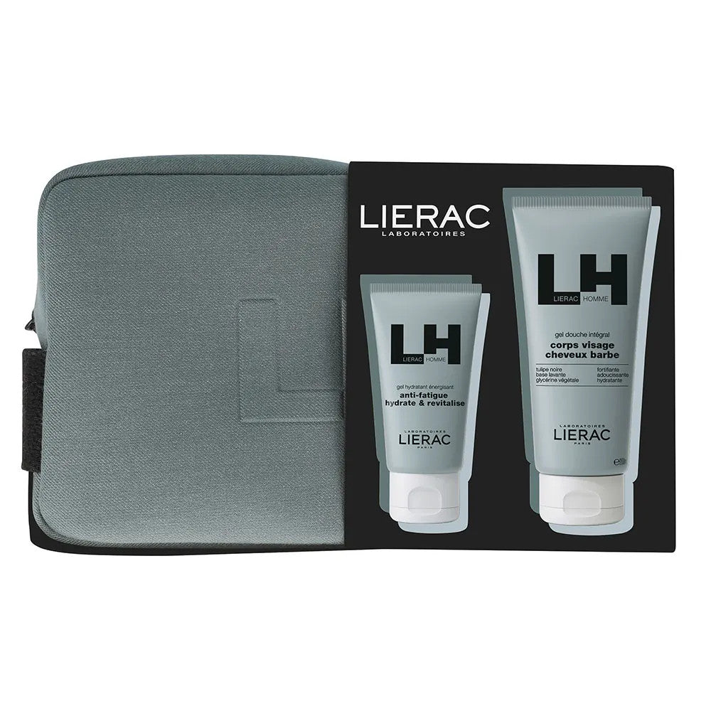 Coffret cadeau Lierac Homme Gel Hydratant 50 ml + Gel Douche 200 ml 