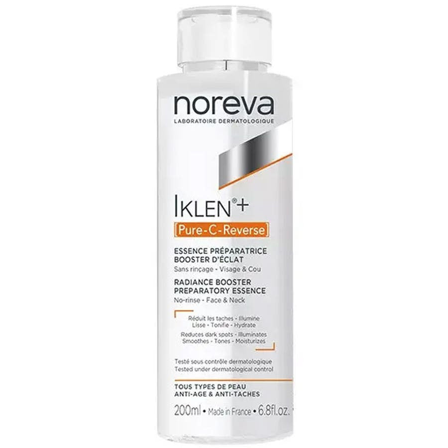 Essence Préparatrice Booster Éclat Reverse Iklen+ Pure C de Noreva 200 ml (6,76 fl oz) 