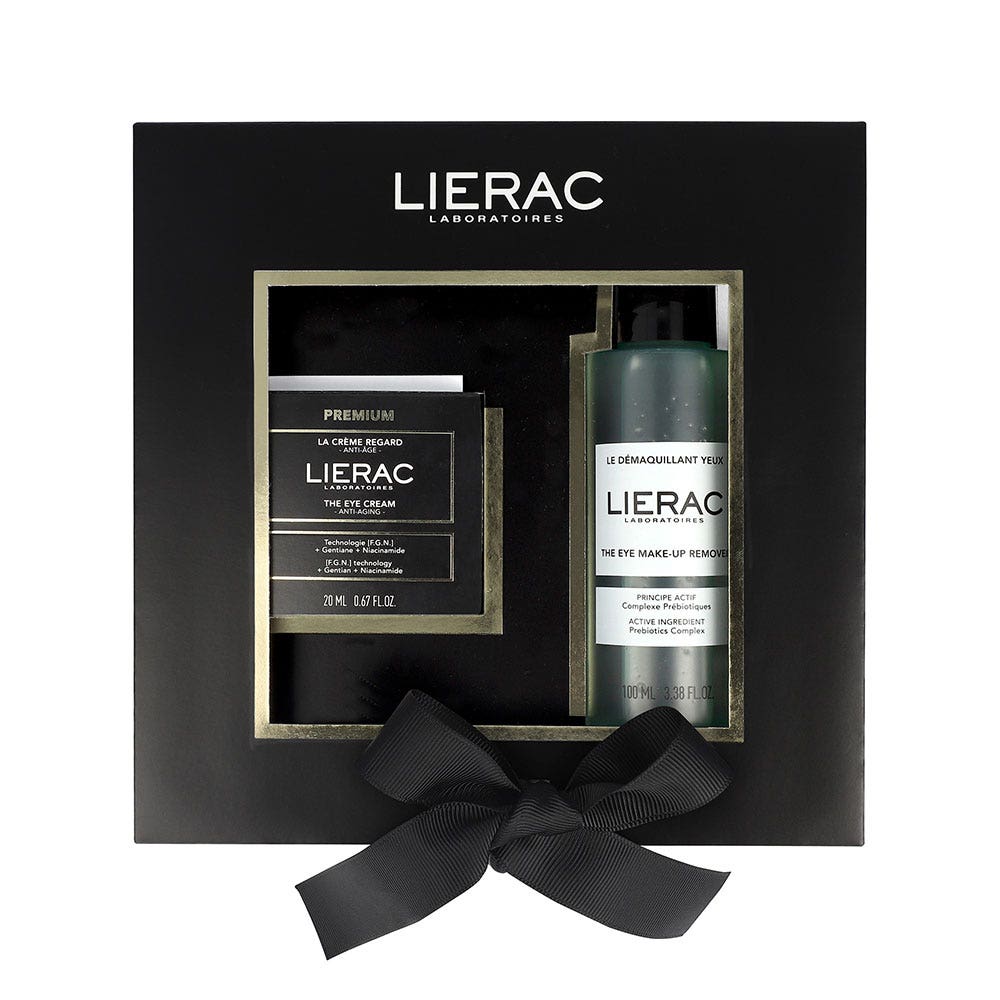 Lierac Premium Coffret Anti-Age Crème Regard 20ml + Démaquillant Yeux 100ml (3.38fl oz)