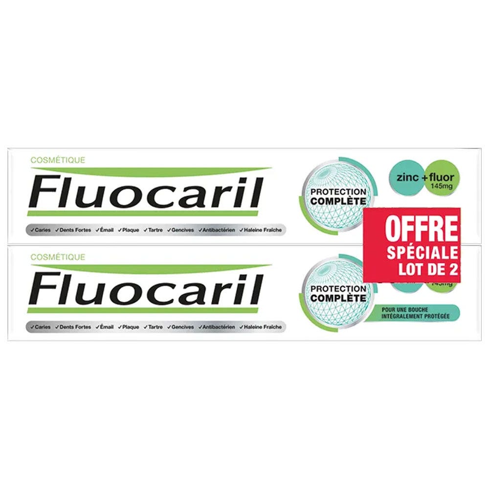 Fluocaril Dentifrice Protection Complète 2x75ml (2.54fl oz)