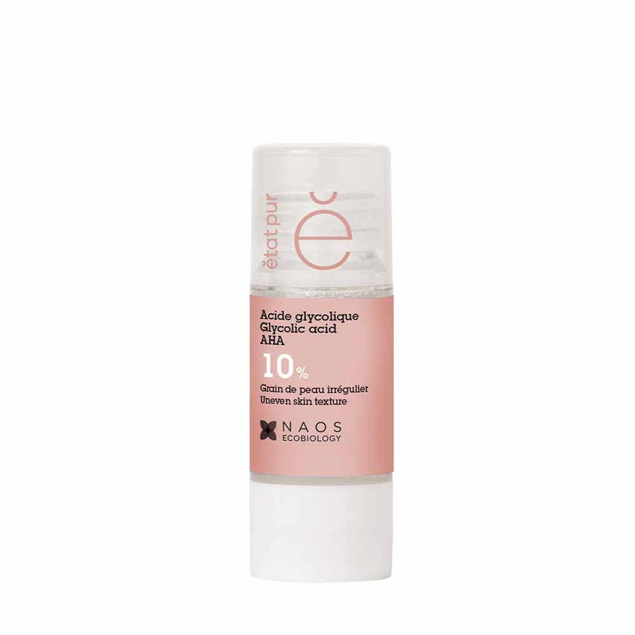 Etat Pur Ingrédients actifs purs 10% d'acide glycolique Perte d'éclat et hyperpigmentation Peeling 15 ml (0,50 fl oz) 