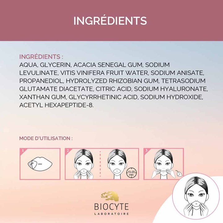 Biocyte Anti-Ageing Lip Mask with Hyaluronic Acid and Liquorice Extract, 4g