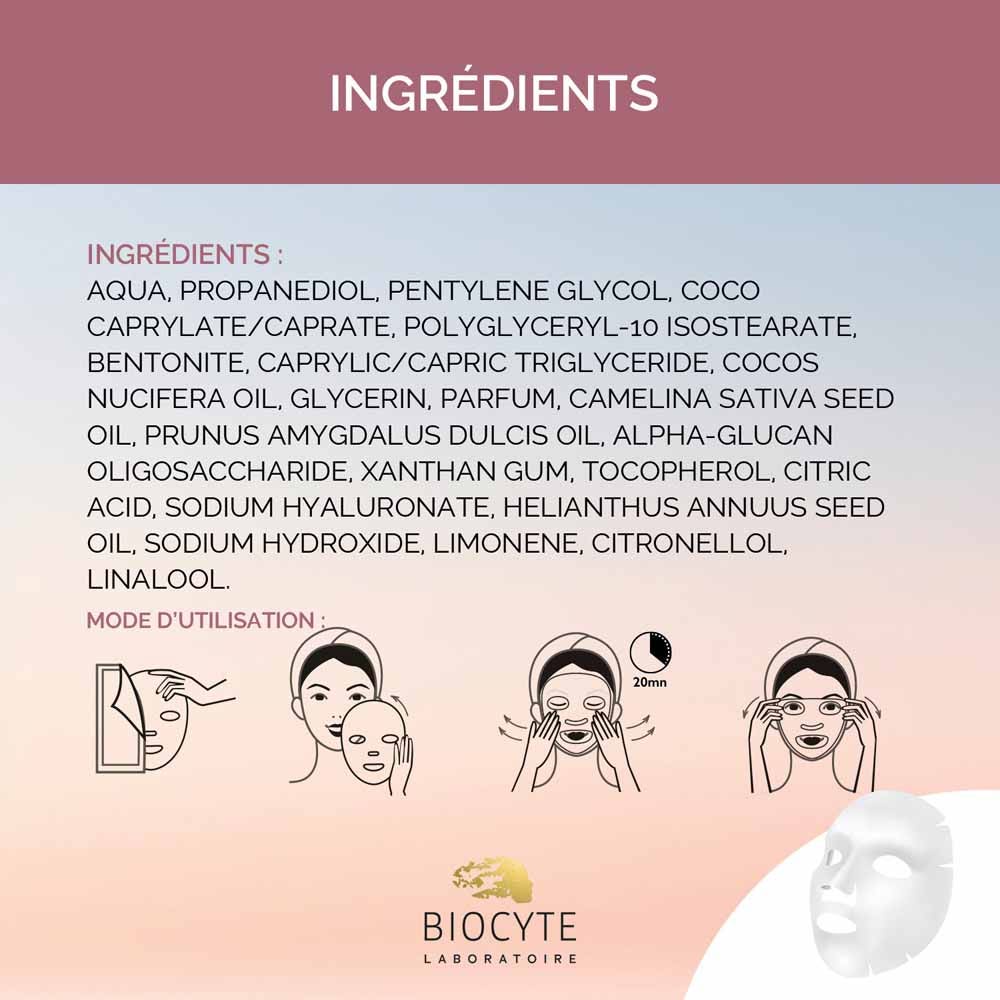 Biocyte Cosmetic Prebiotic Biocellulose Masks x1