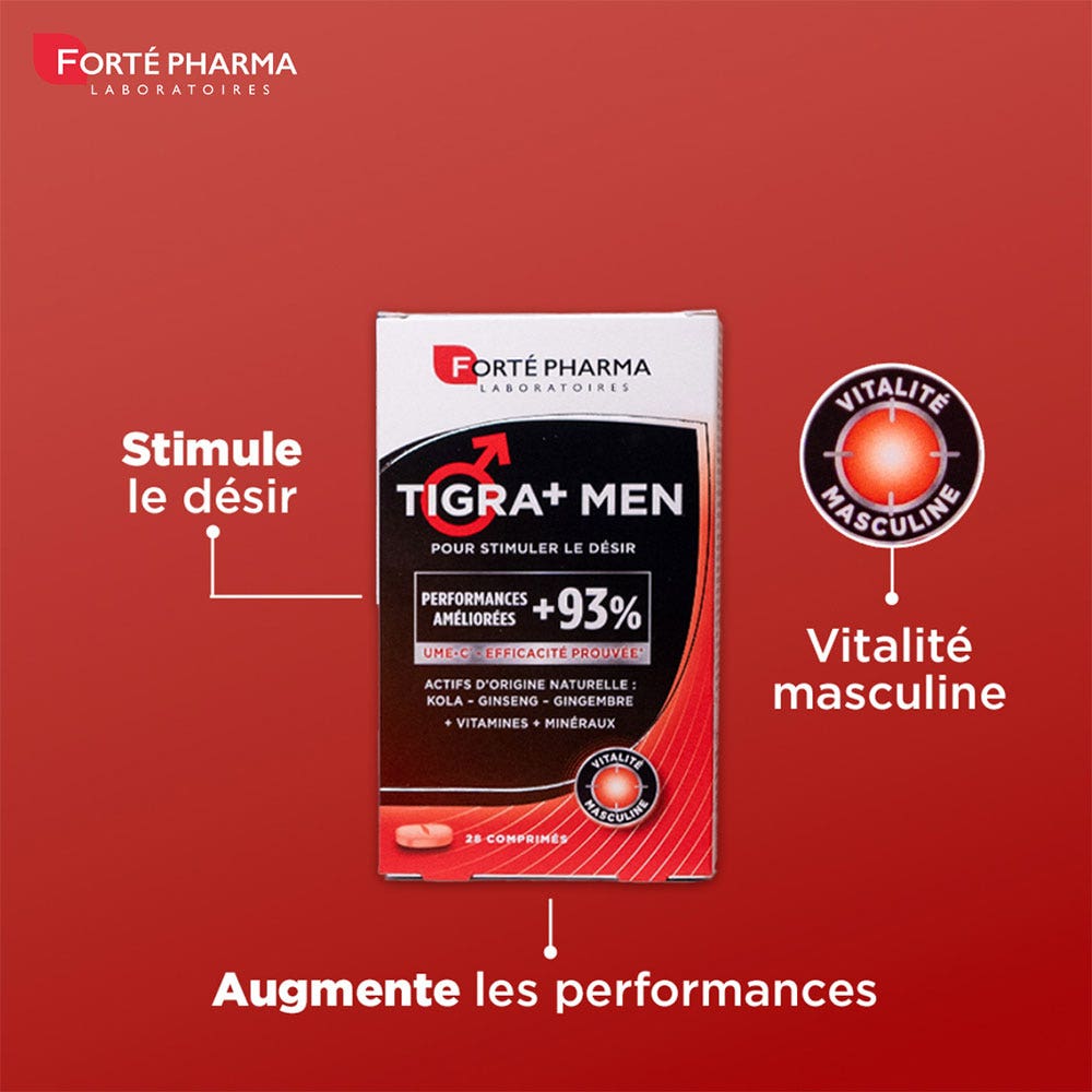 Forté Pharma Tigra+ Men men's vitality 28 tablets