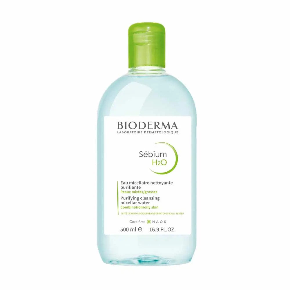 Bioderma Sebium H2O Purifying Cleansing Micelle Solution for Combination to Oily Skin - 500ml