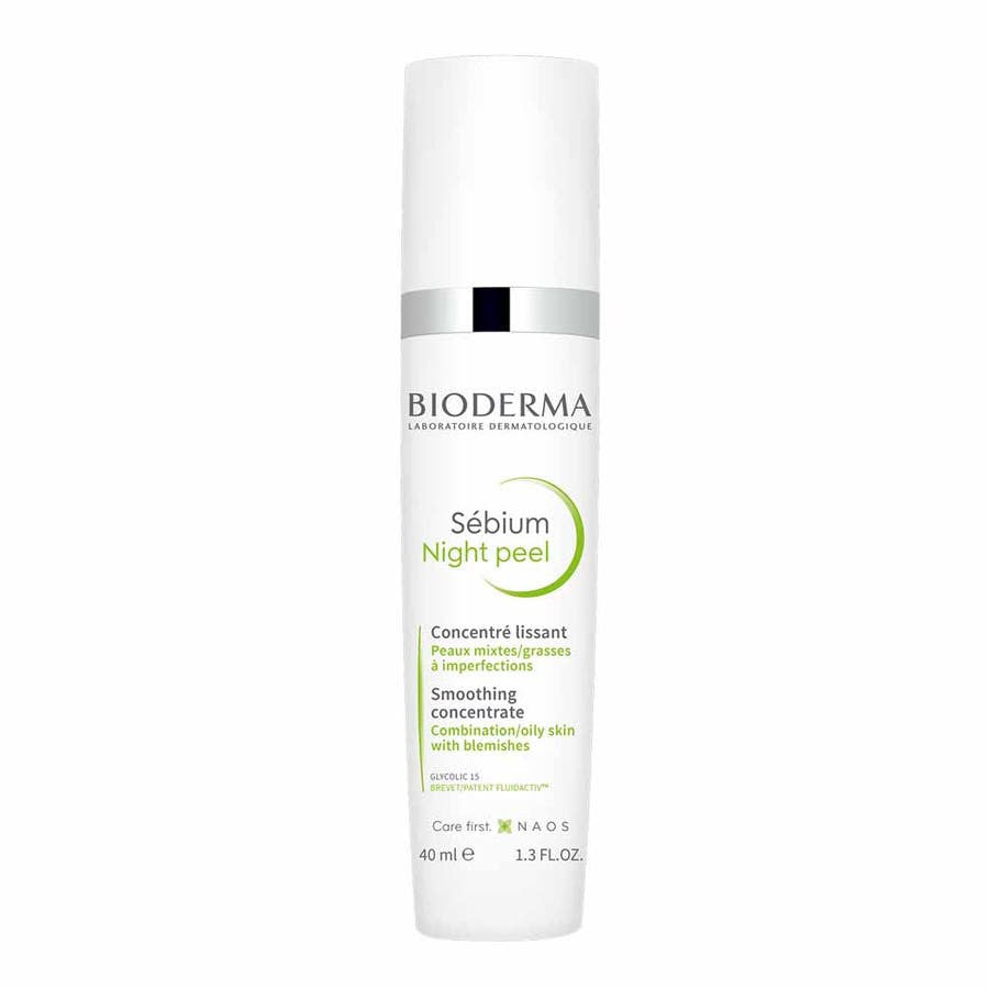 Bioderma Sébium Peeling Nuit Peaux Mixtes à Grasses 40 ml 