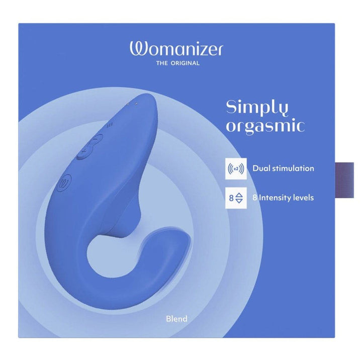 Womanizer Pulsed Air and Point-G Blend Stimulator Blue