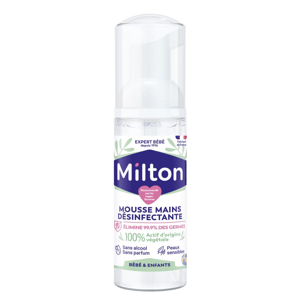 Milton Disinfectant Hands Foam Hands 50ml (1.69fl oz)